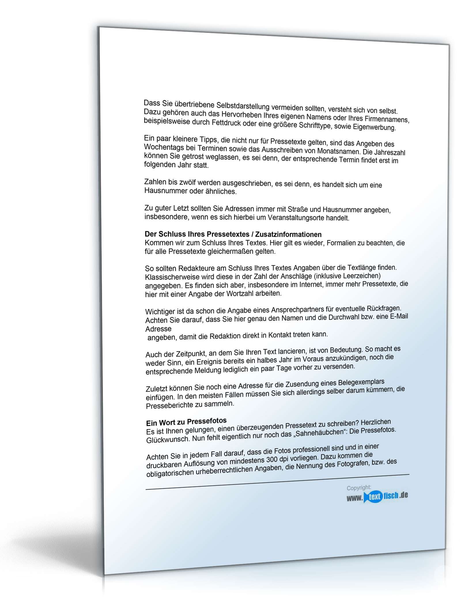 Pressemitteilung Firmenjubiläum (Bekleidungsladen)  PDF. Seite: 8