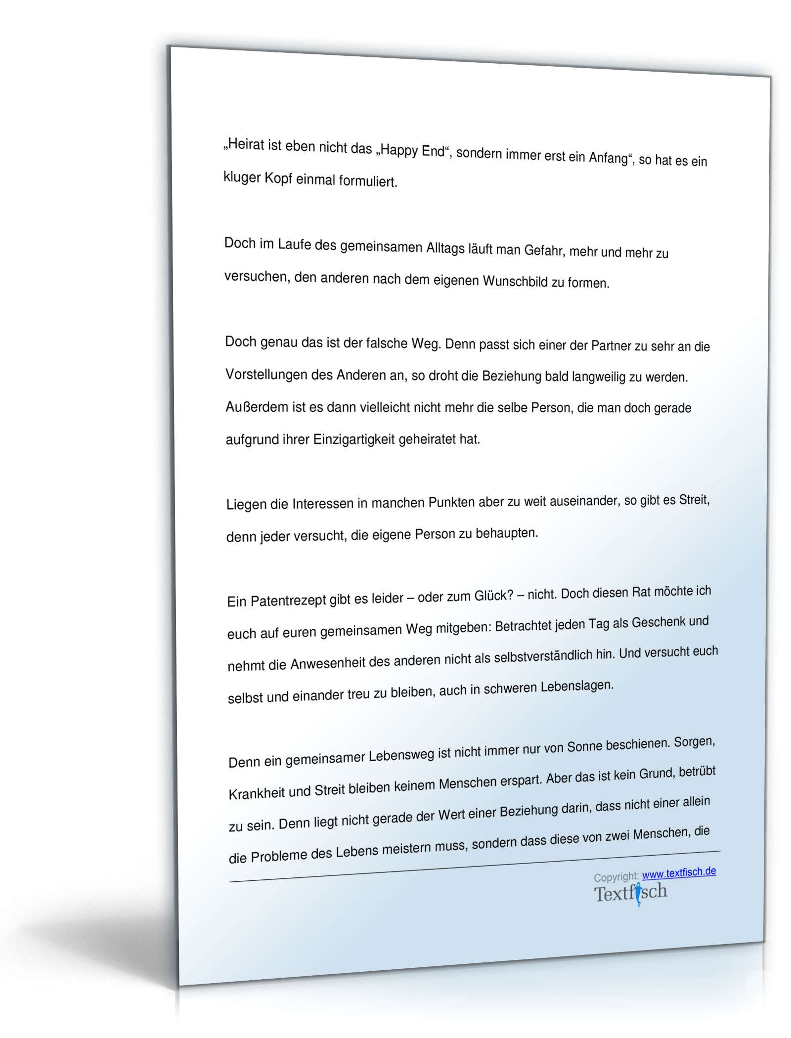 Hochzeitsrede - Freund/Freundin der Braut PDF. Seite: 3