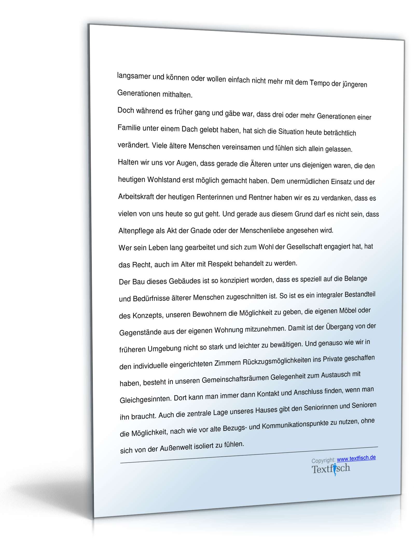 Eröffnungsrede - Einweihung eines Altenheims PDF. Seite: 3