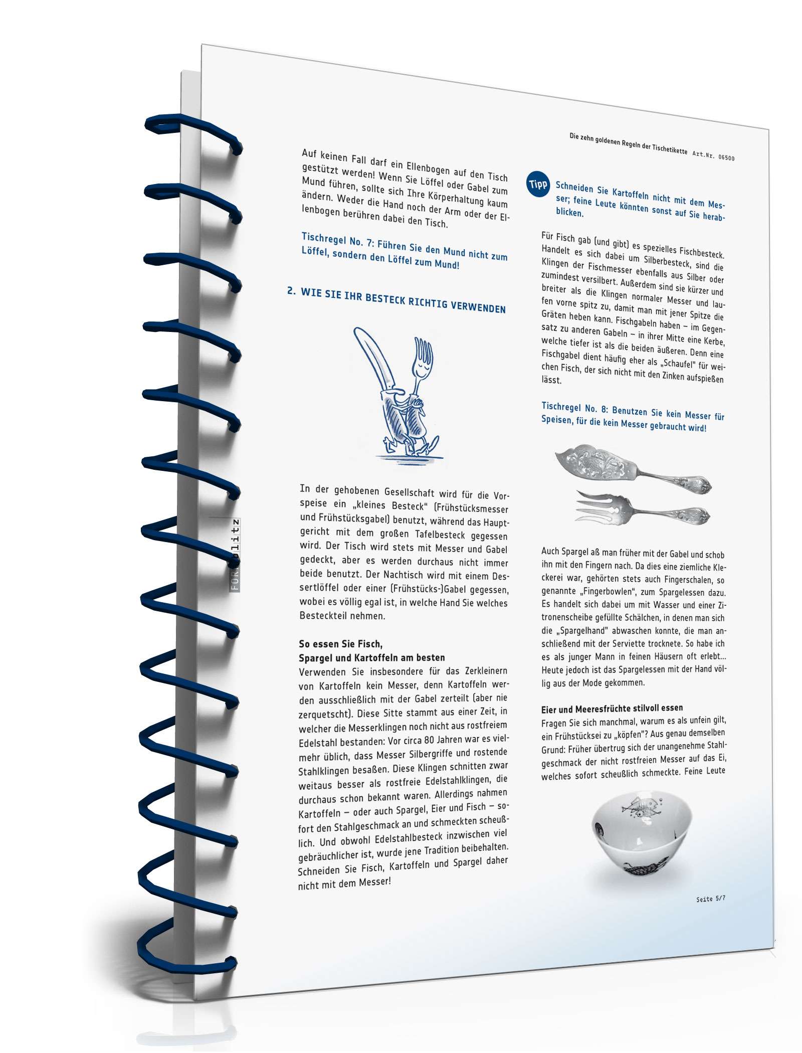 Die zehn goldenen Regeln der Tischetikette PDF. Seite: 6