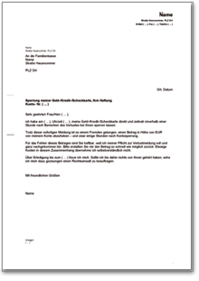 Brief an die Bank nach verspäteter Sperrung der Kredit-/ Scheckkarte Word