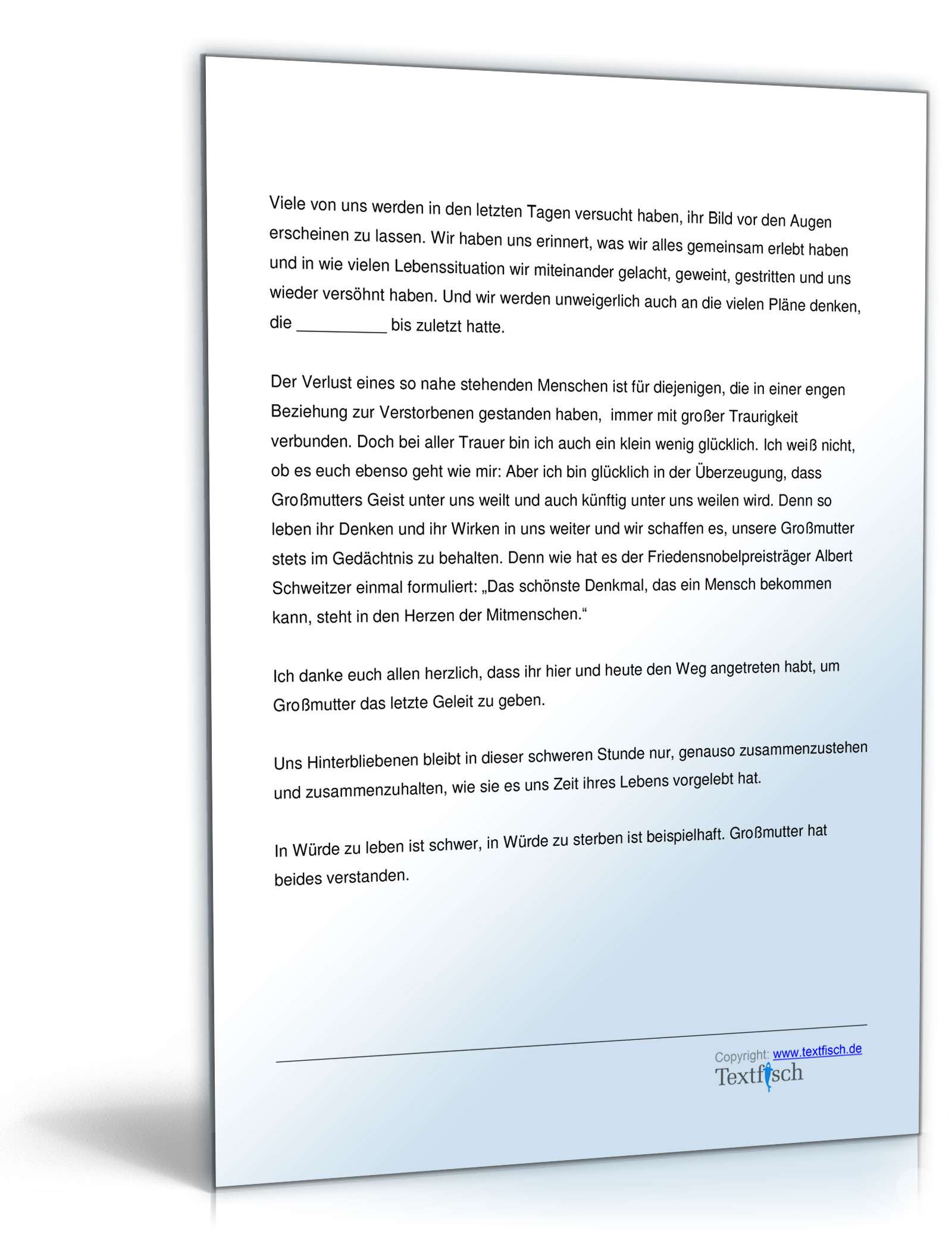 Trauerrede für Großmutter PDF. Seite: 3