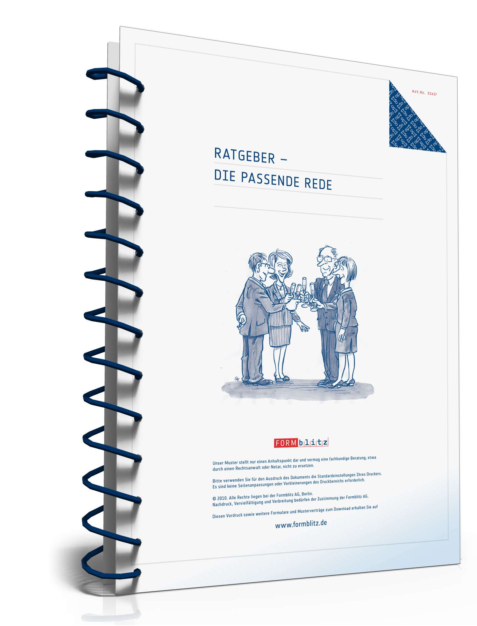 FORMBLITZ Ratgeber: "Die richtige Rede" PDF