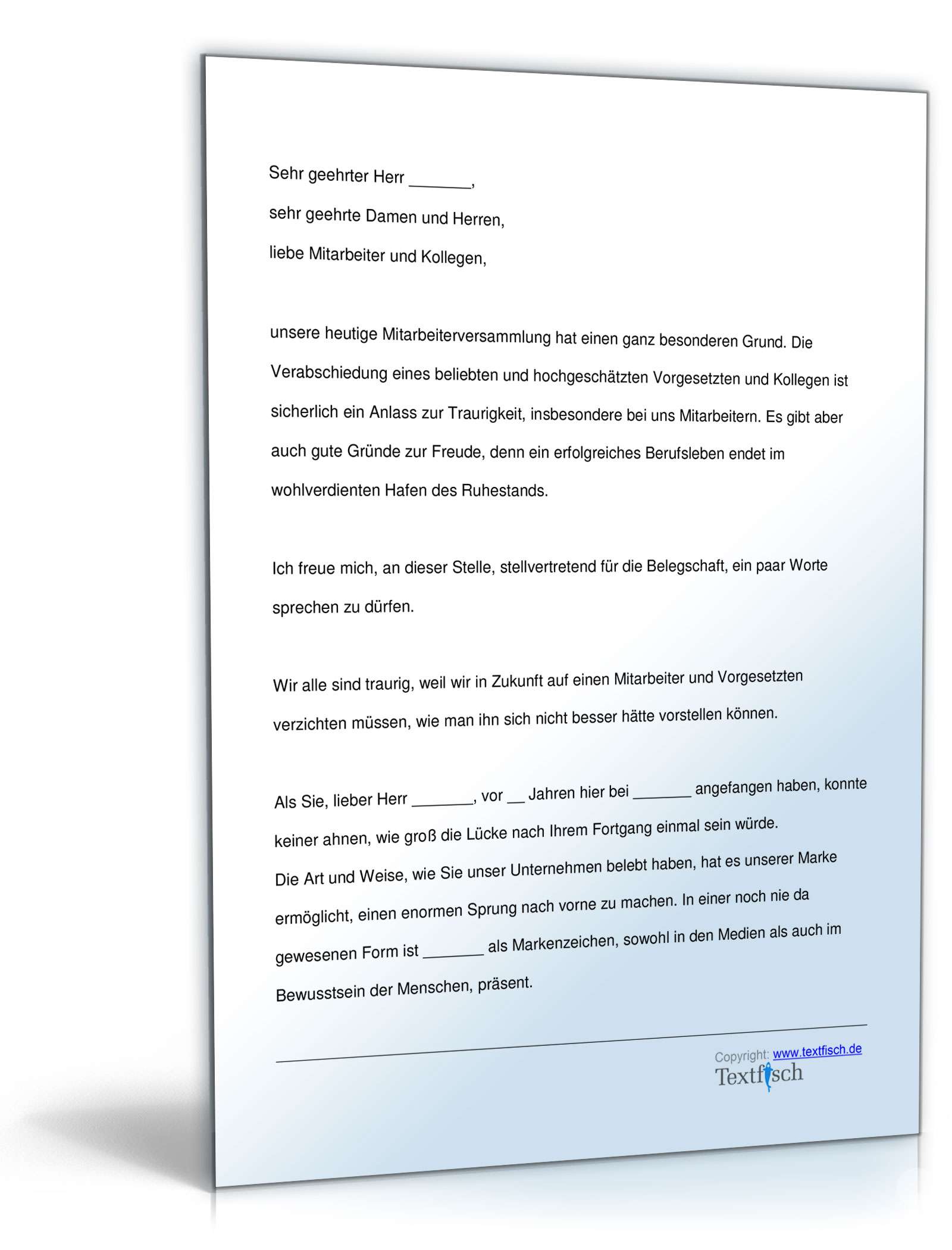 Verabschiedung eines Vorgesetzten in den Ruhestand  PDF. Seite: 2