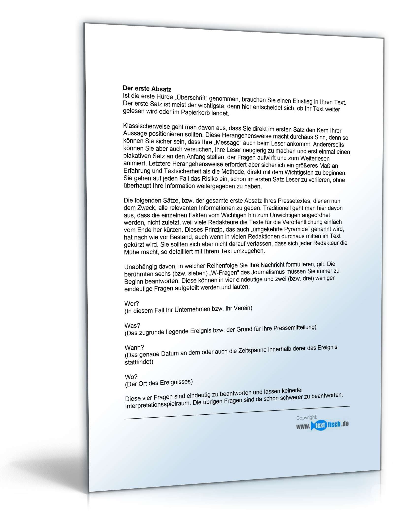 Pressemitteilung über Einstellung neuer Mitarbeiter (Produktion) PDF. Seite: 6