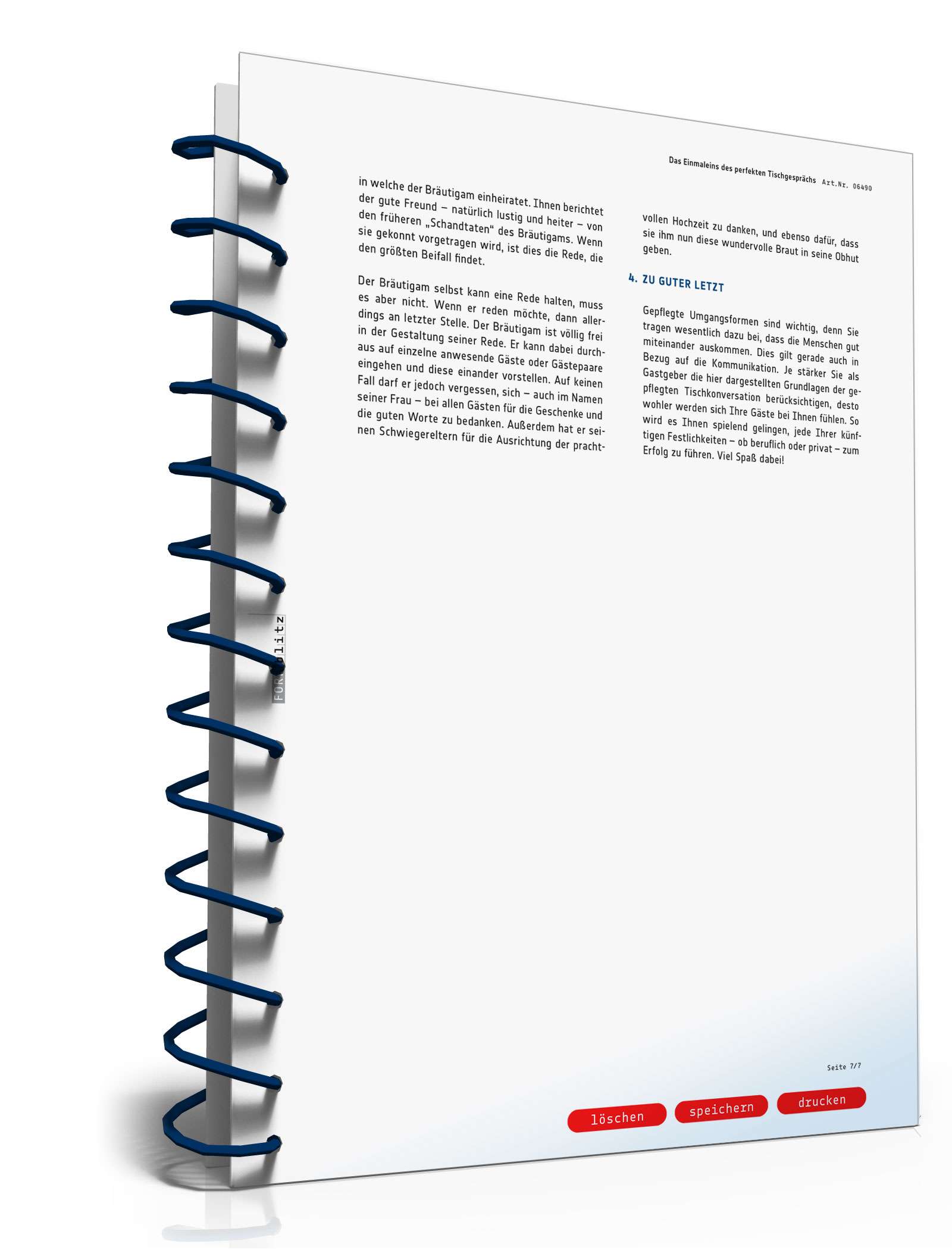 Das Einmaleins des perfekten Tischgesprächs PDF. Seite: 8