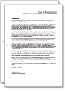 Dienstzeugnis-Paket Arzthelfer/in Excel