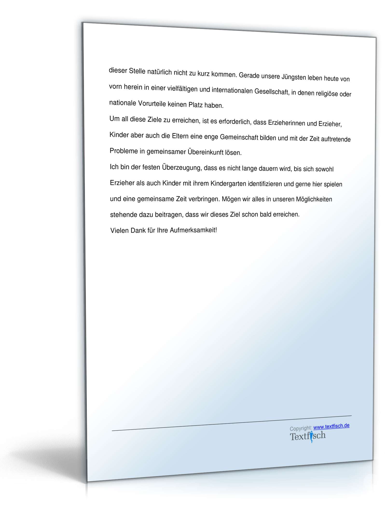 Eröffnungsrede - Einweihung eines Kindergartens PDF. Seite: 4