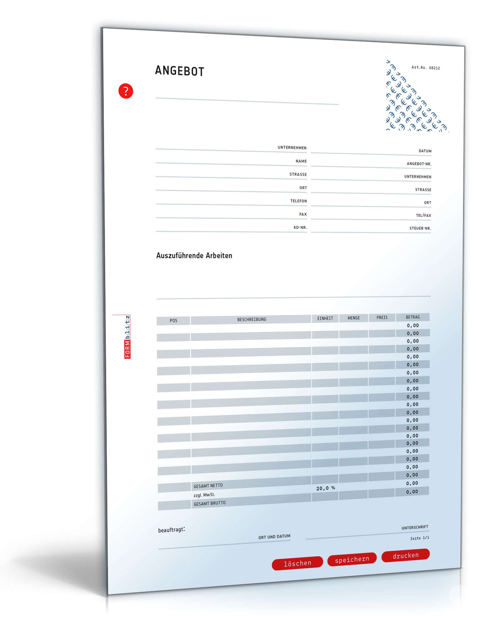 Angebot (allgemein) PDF