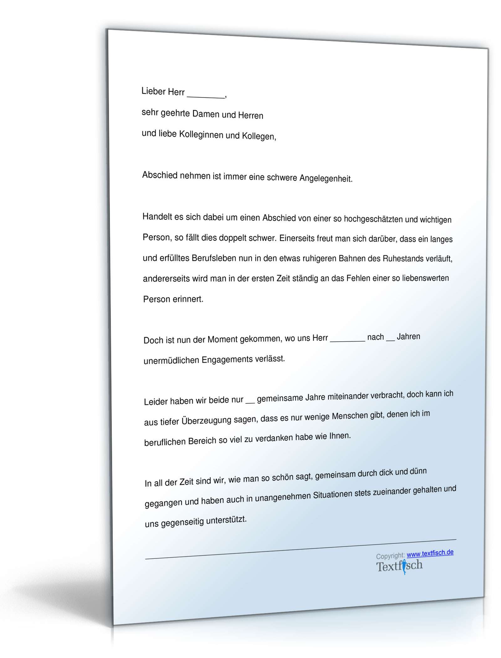 Verabschiedung eines Vorgesetzten in den Ruhestand PDF. Seite: 2
