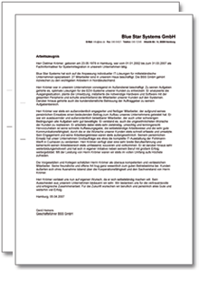 Dienstzeugnis-Paket Fachinformatiker Excel