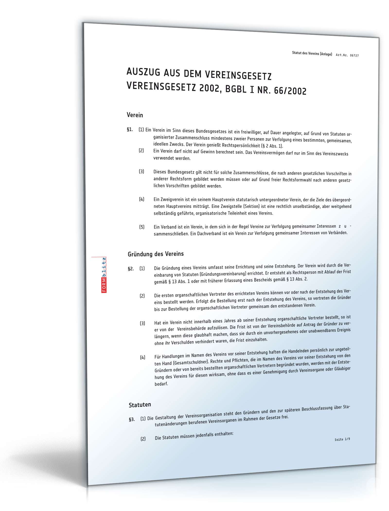 Statut des Vereins PDF. Seite: 10