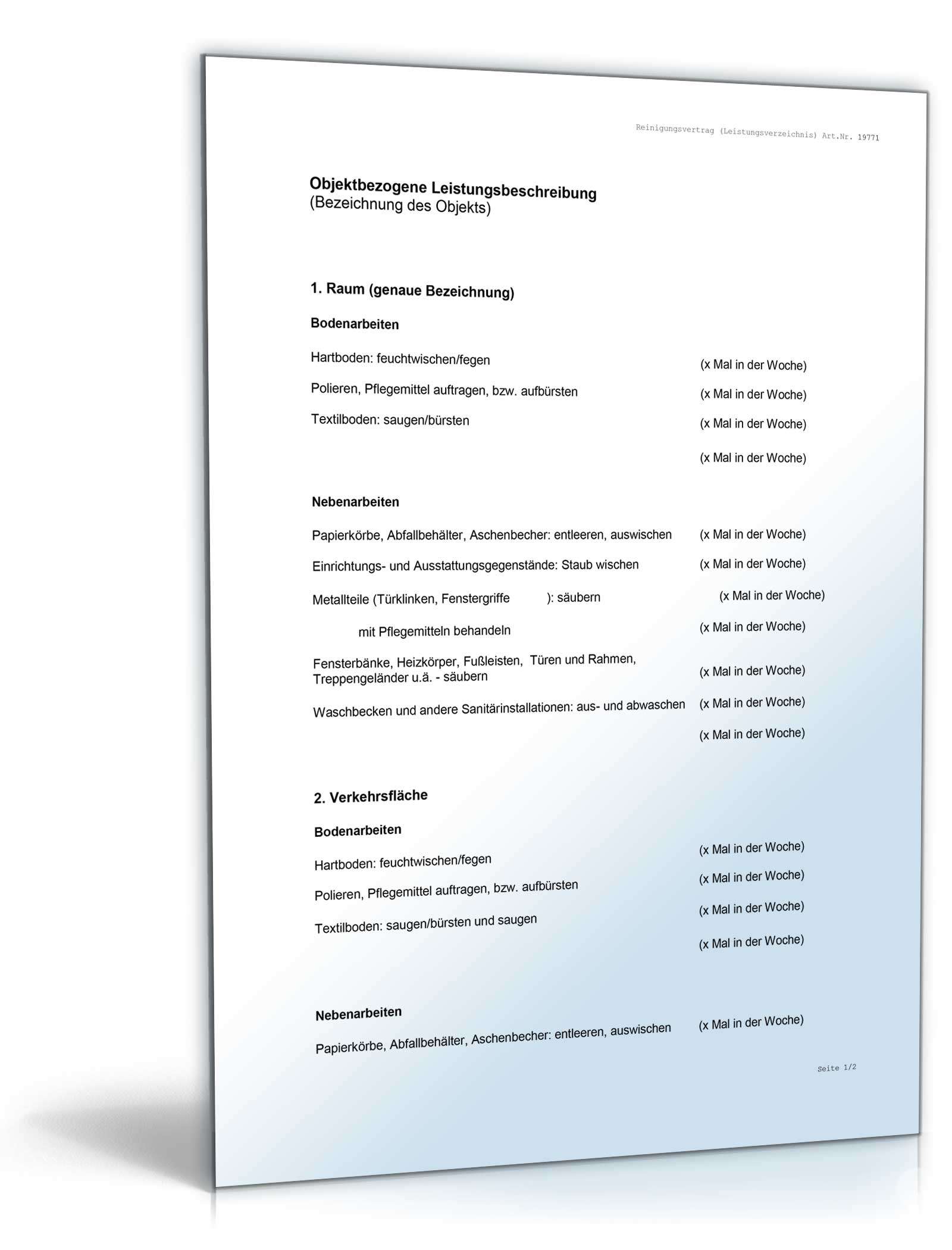 Reinigungsvertrag Word. Seite: 7