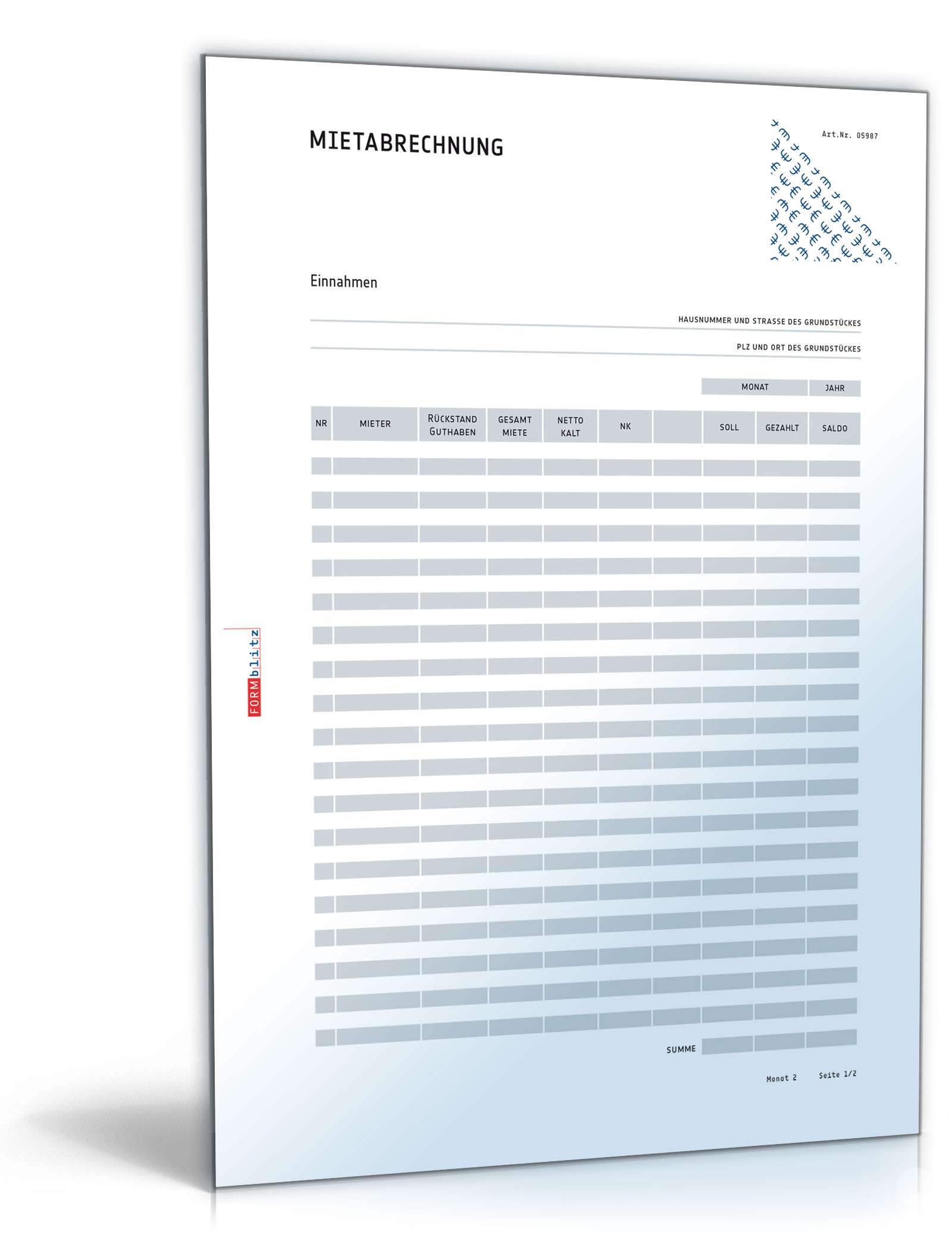 Mietabrechnung PDF. Seite: 3