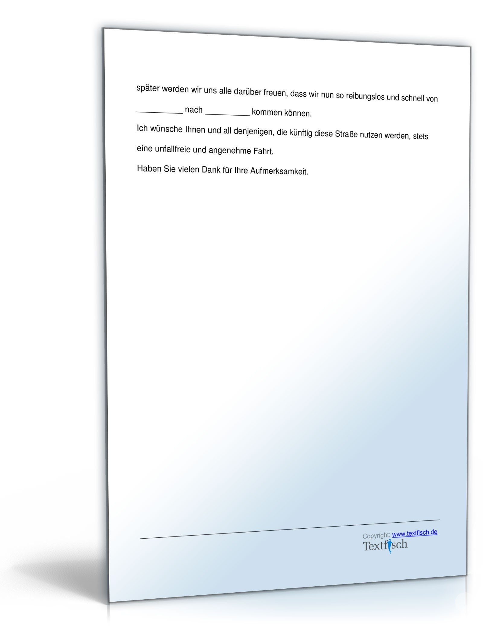 Einweihungsrede - Einweihung einer Straße  PDF. Seite: 4