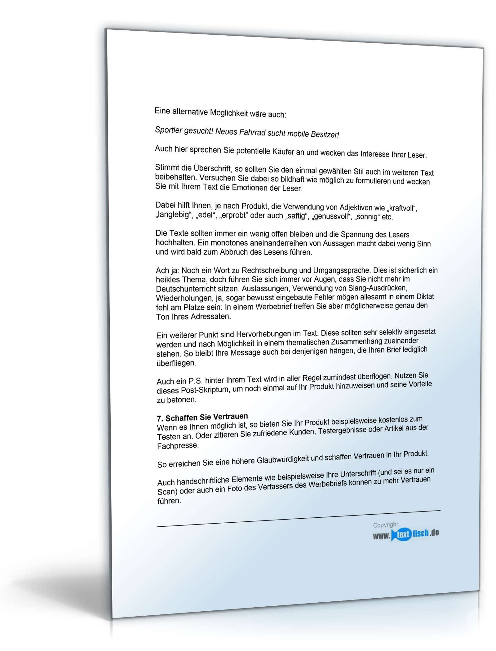 Werbebrief für ein Hotel PDF. Seite: 5