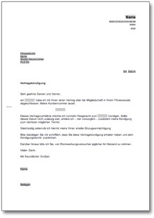 Kündigung wegen Eigenbedarf an einen Mieter Word