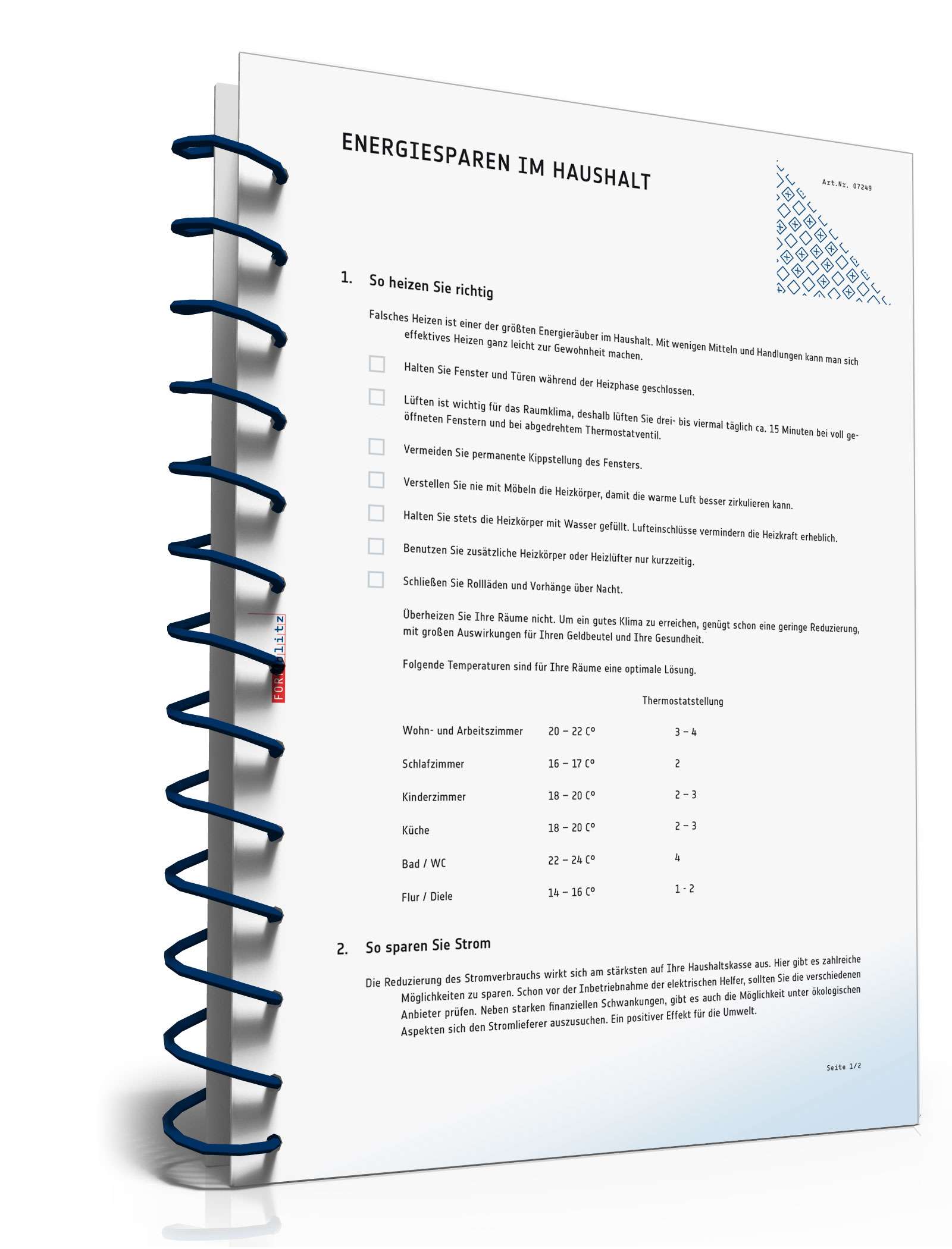 20 Energiespartipps im Haushalt PDF. Seite: 2