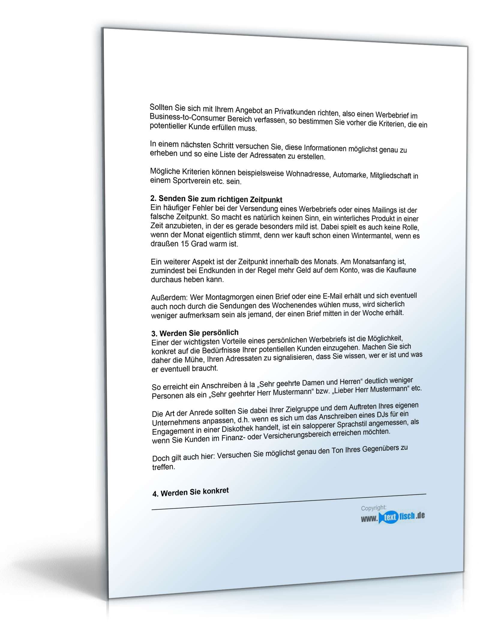 Werbebrief für eine Unternehmensberatung PDF. Seite: 3