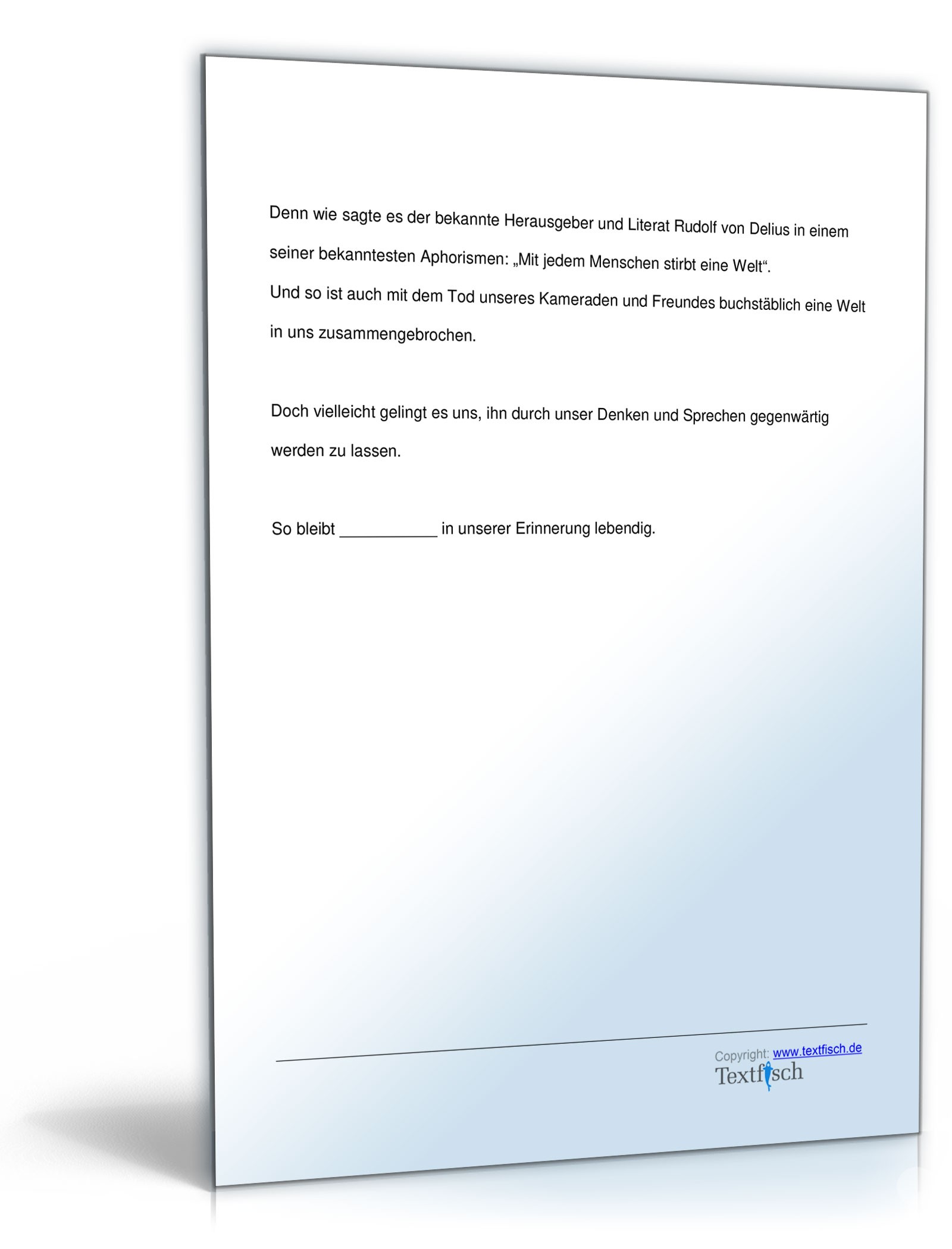 Gedenkrede für ein Vereinsmitglied PDF. Seite: 5