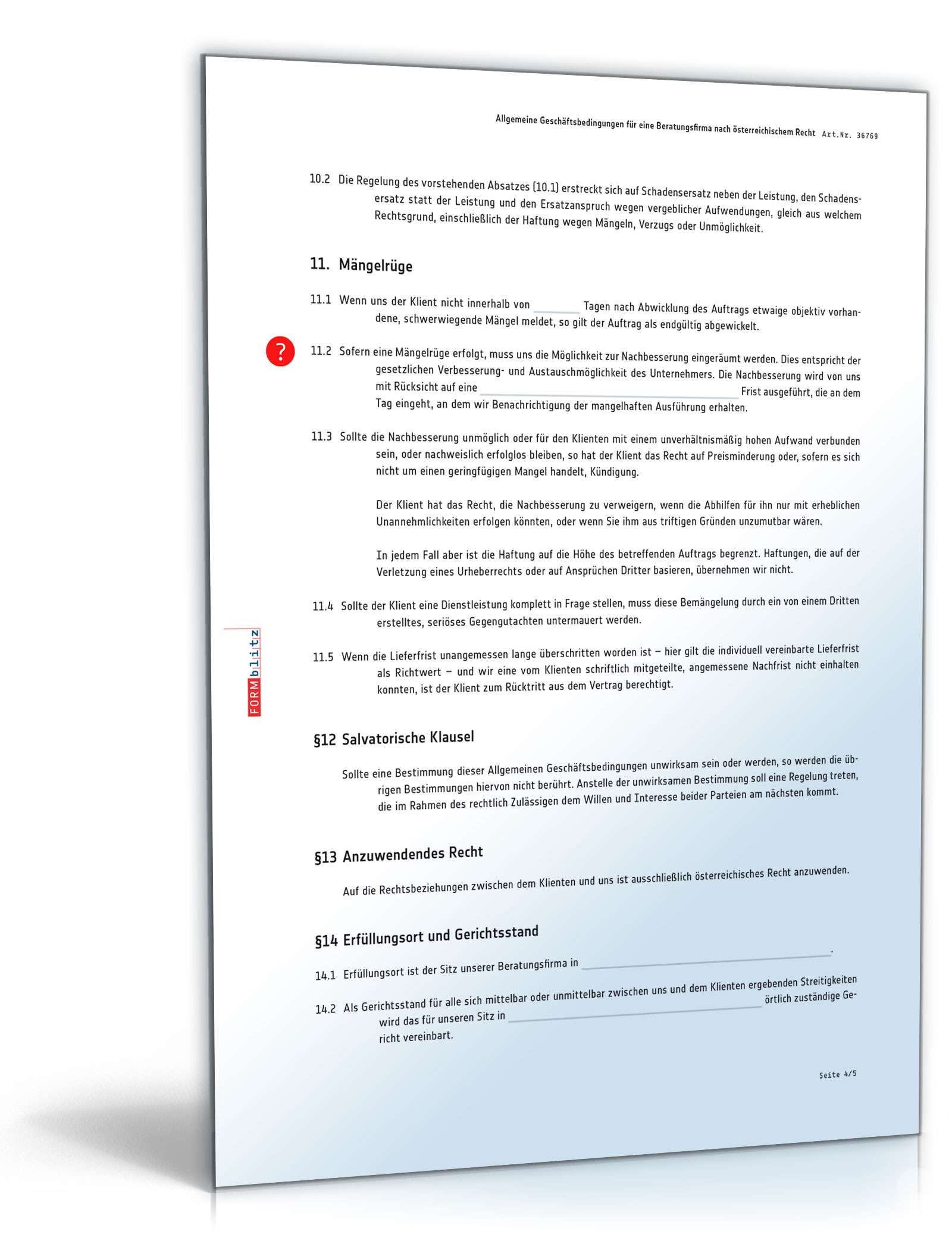 AGB für eine Beratungsfirma PDF. Seite: 4