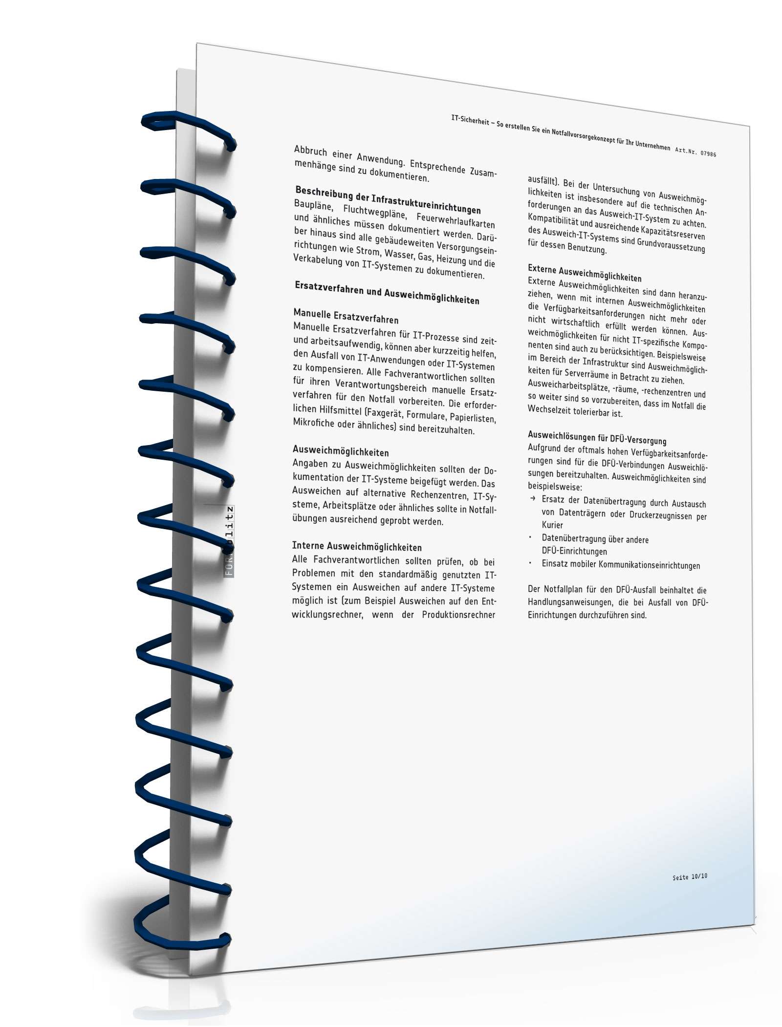 IT-Sicherheit - So erstellen Sie ein Notfallvorsorgekonzept für Ihr Unternehmen PDF. Seite: 11