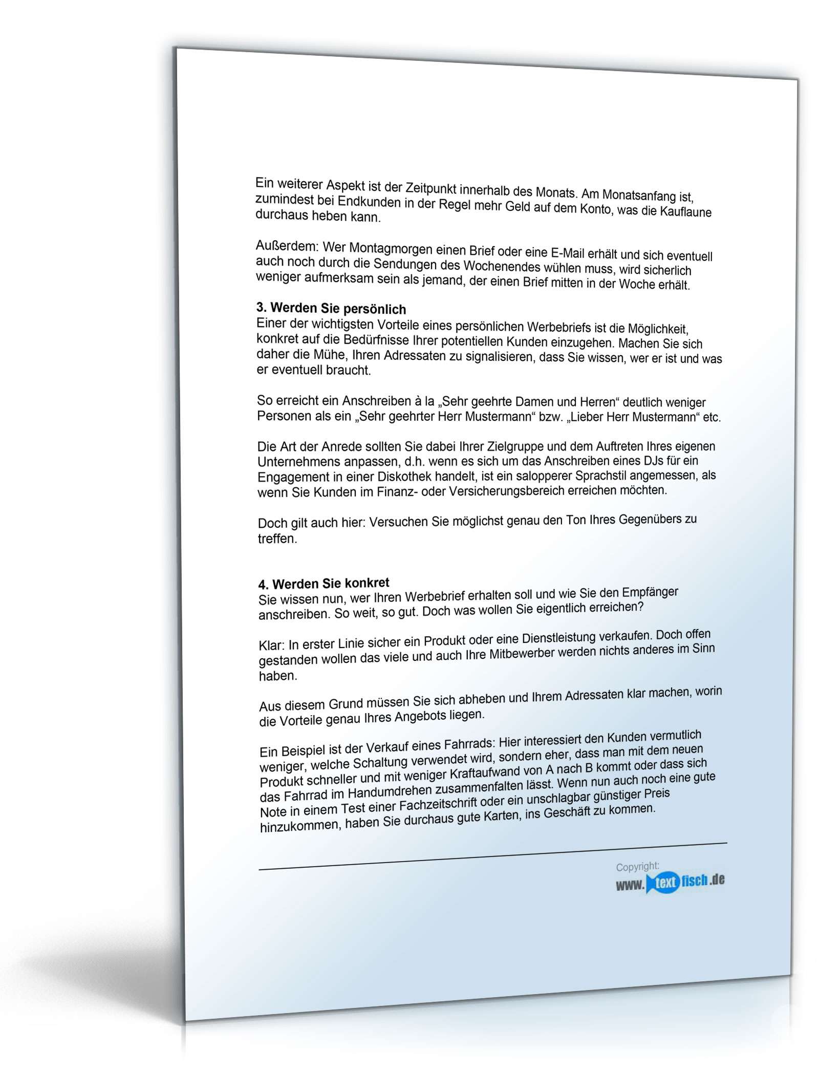 Werbebrief für eine Unternehmensberatung PDF. Seite: 3