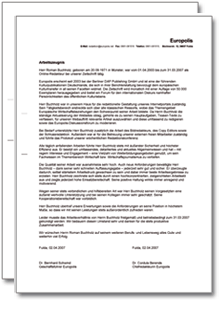 Dienstzeugnis-Paket Online-Redakteur/in Excel