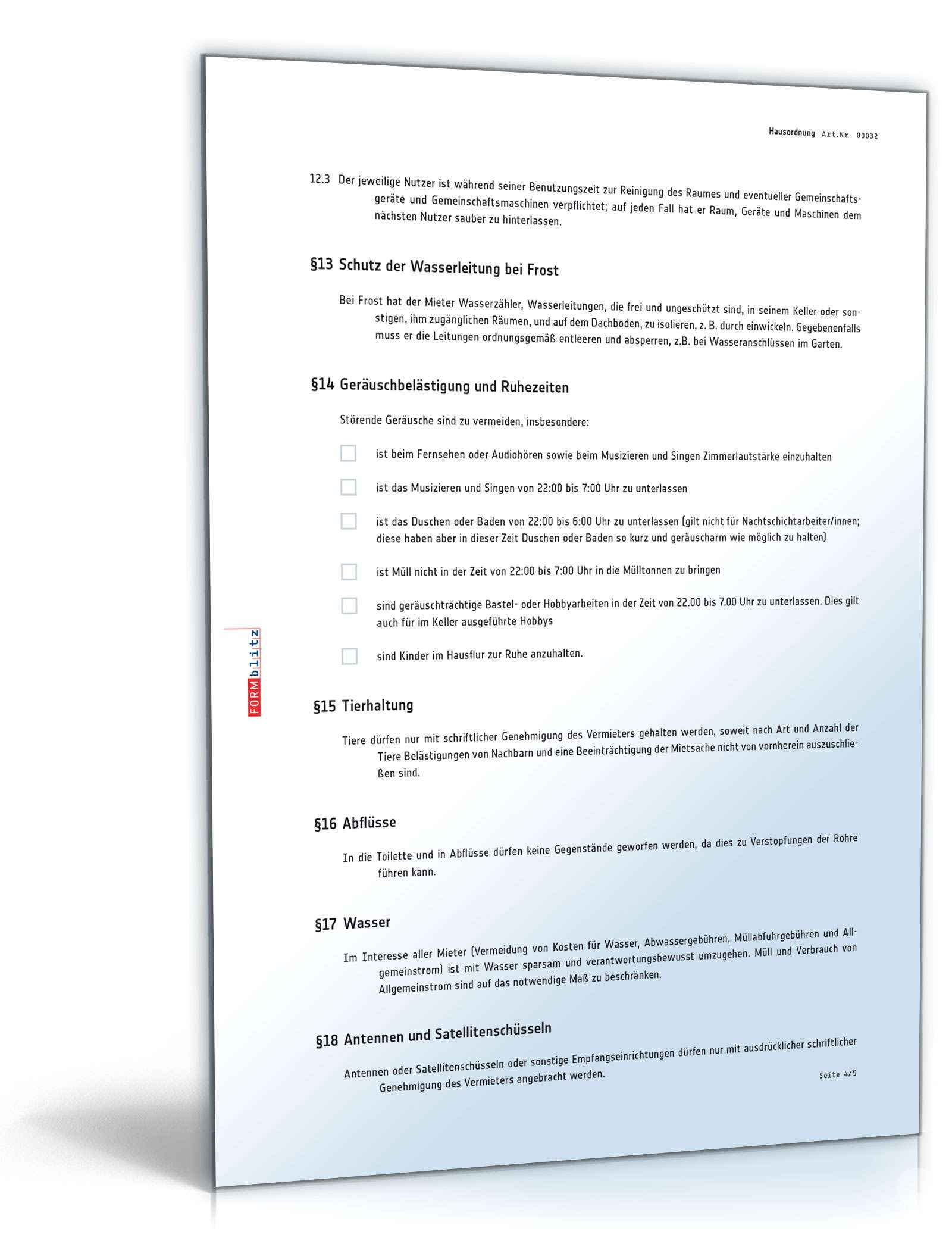 Hausordnung PDF. Seite: 4