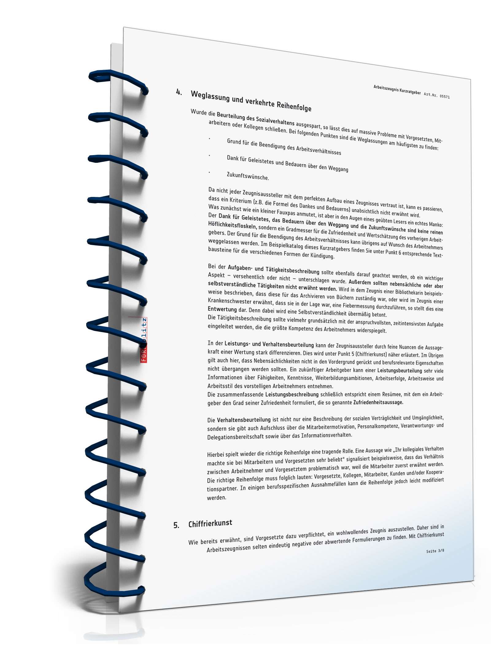 Das Arbeitszeugnis – korrekt erstellt und richtig interpretiert PDF. Seite: 4