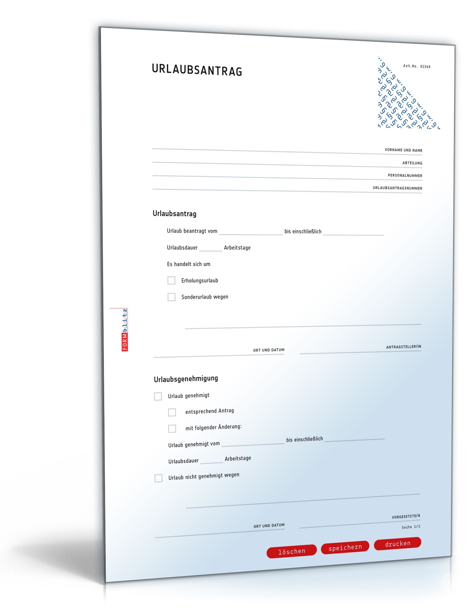 Urlaubsantrag PDF