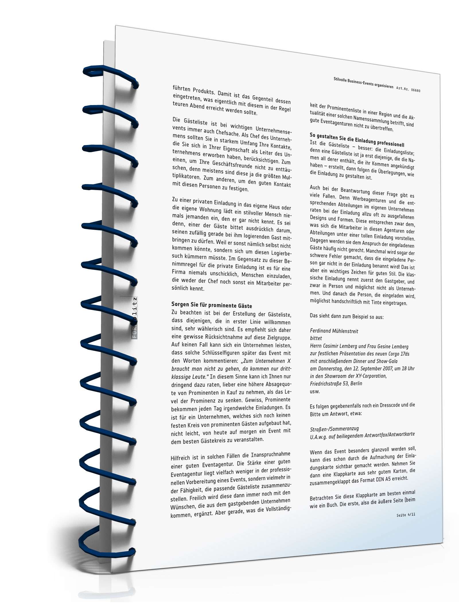 Stilvolle Business-Events organisieren PDF. Seite: 5