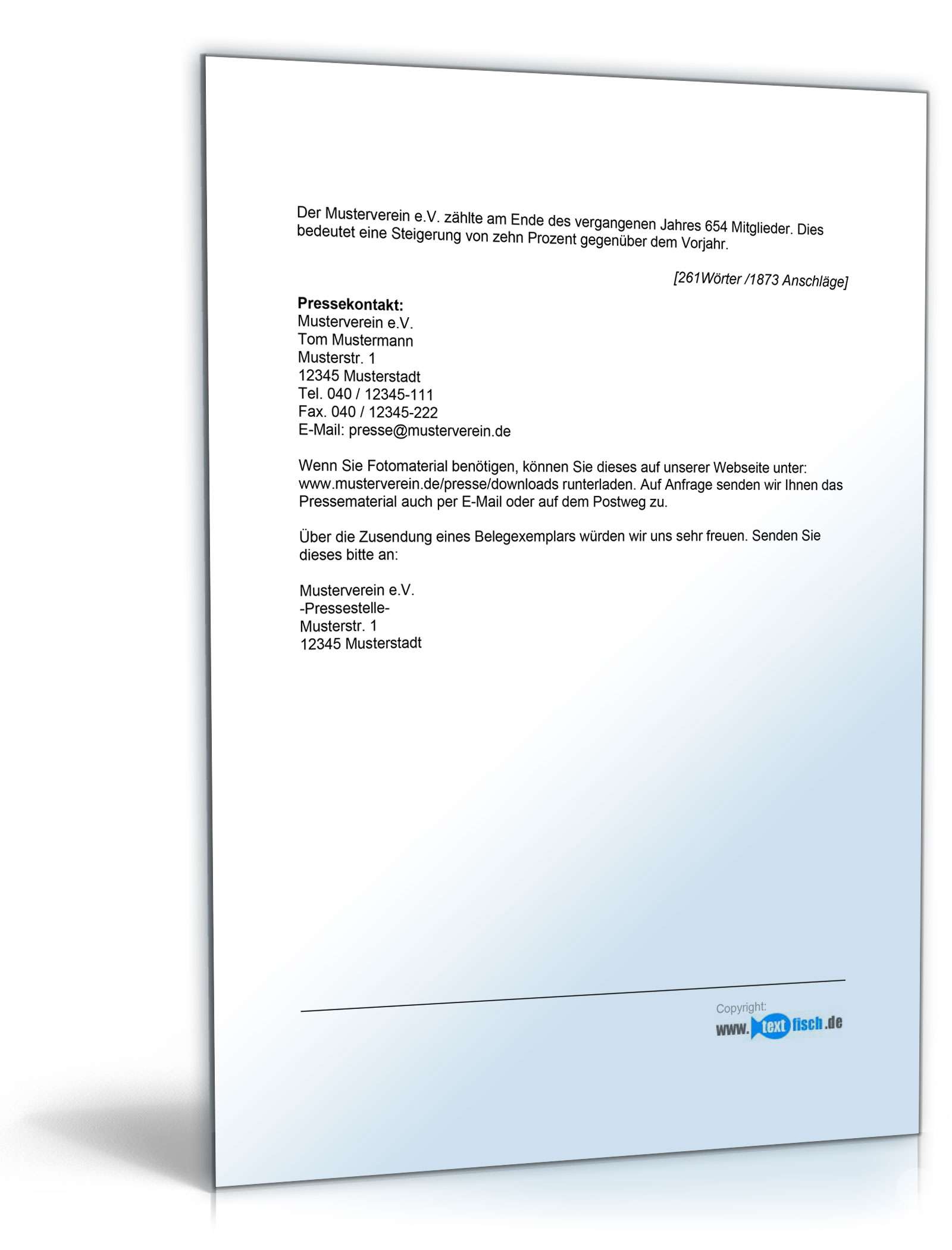 Pressemitteilung Jubiläum (Sportverein)  PDF. Seite: 2