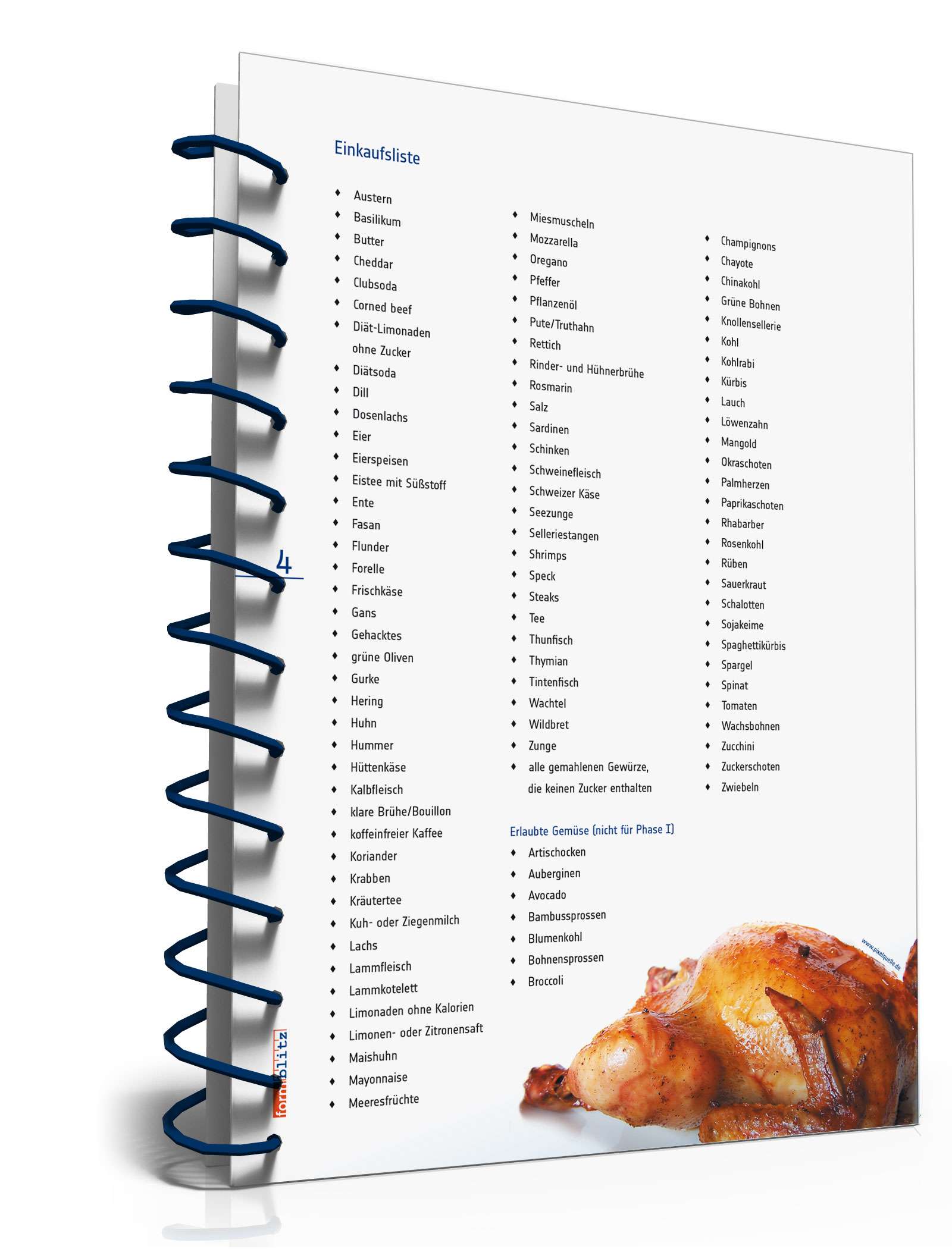 Atkins-Diät (Ratgeber mit Diätplan und Einkaufsliste) PDF. Seite: 4