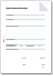 Bewirtungsbeleg (Bewirtungsaufwendungen) Excel