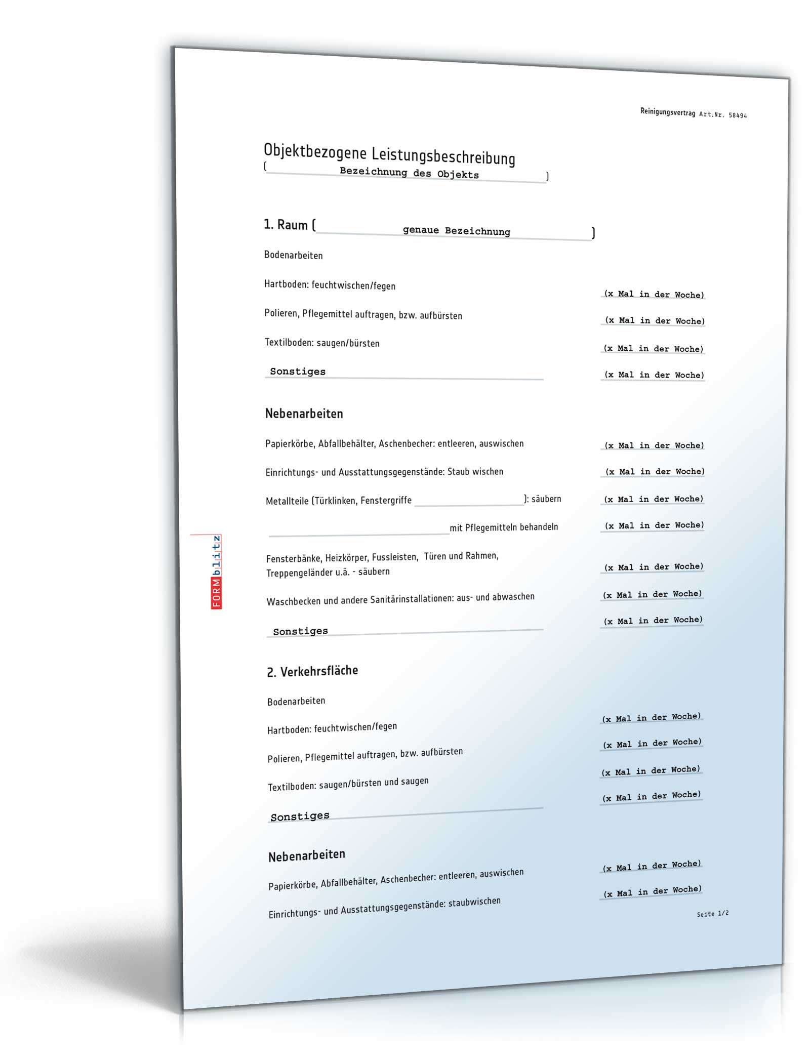 Reinigungsvertrag PDF. Seite: 7