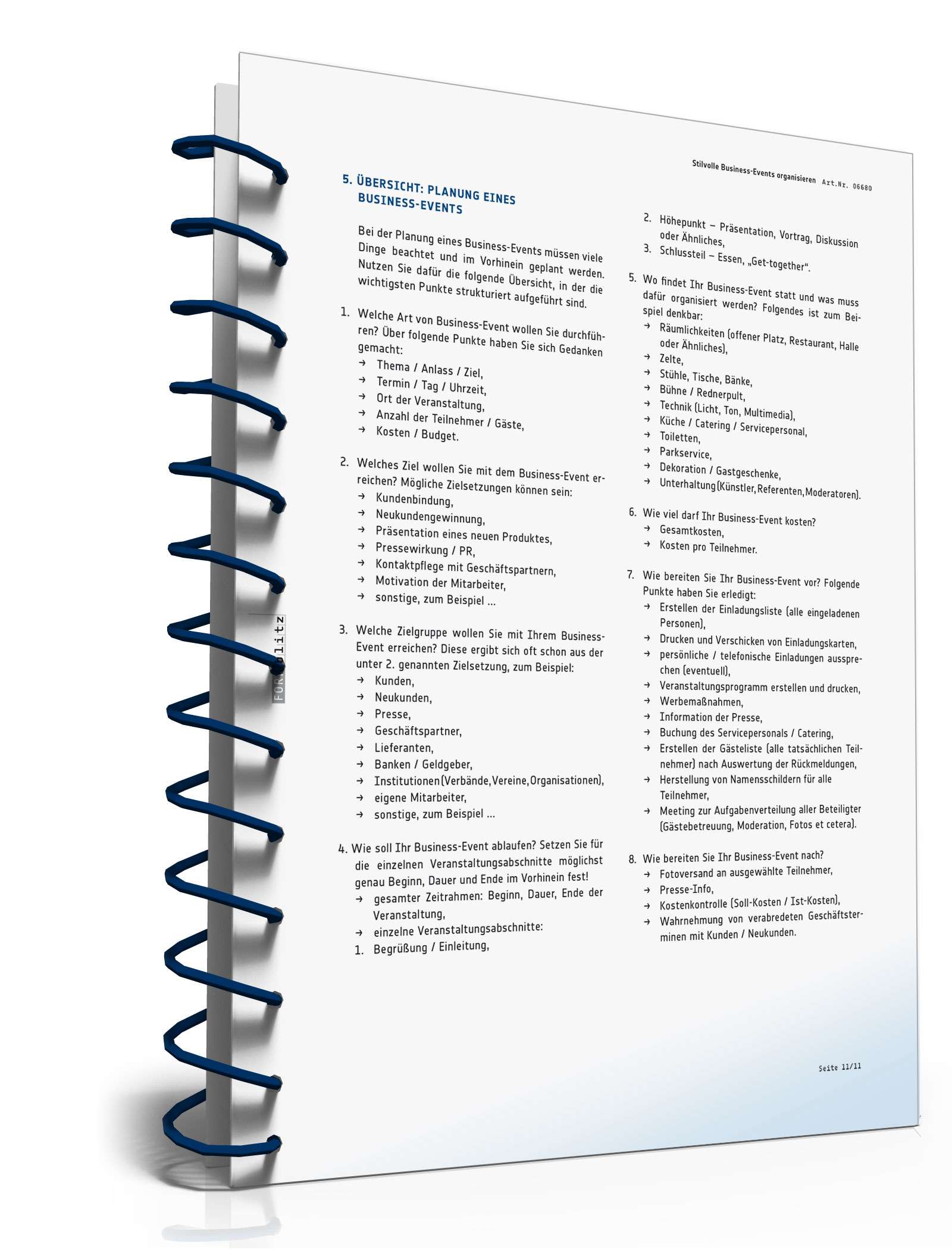 Stilvolle Business-Events organisieren PDF. Seite: 12