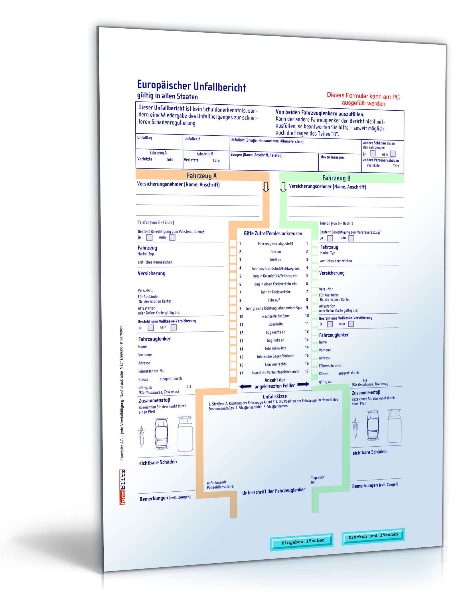 Europäischer Unfallbericht PDF