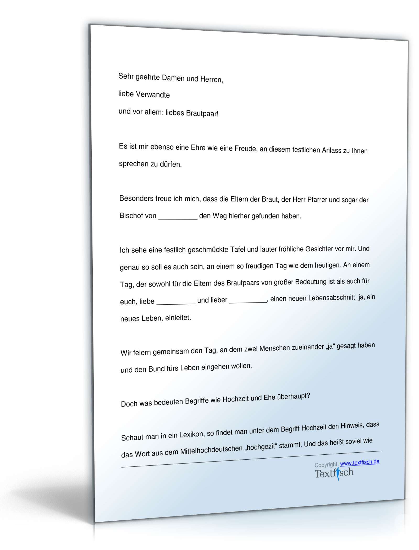 Hochzeitsrede vom Vater des Bräutigams PDF. Seite: 2