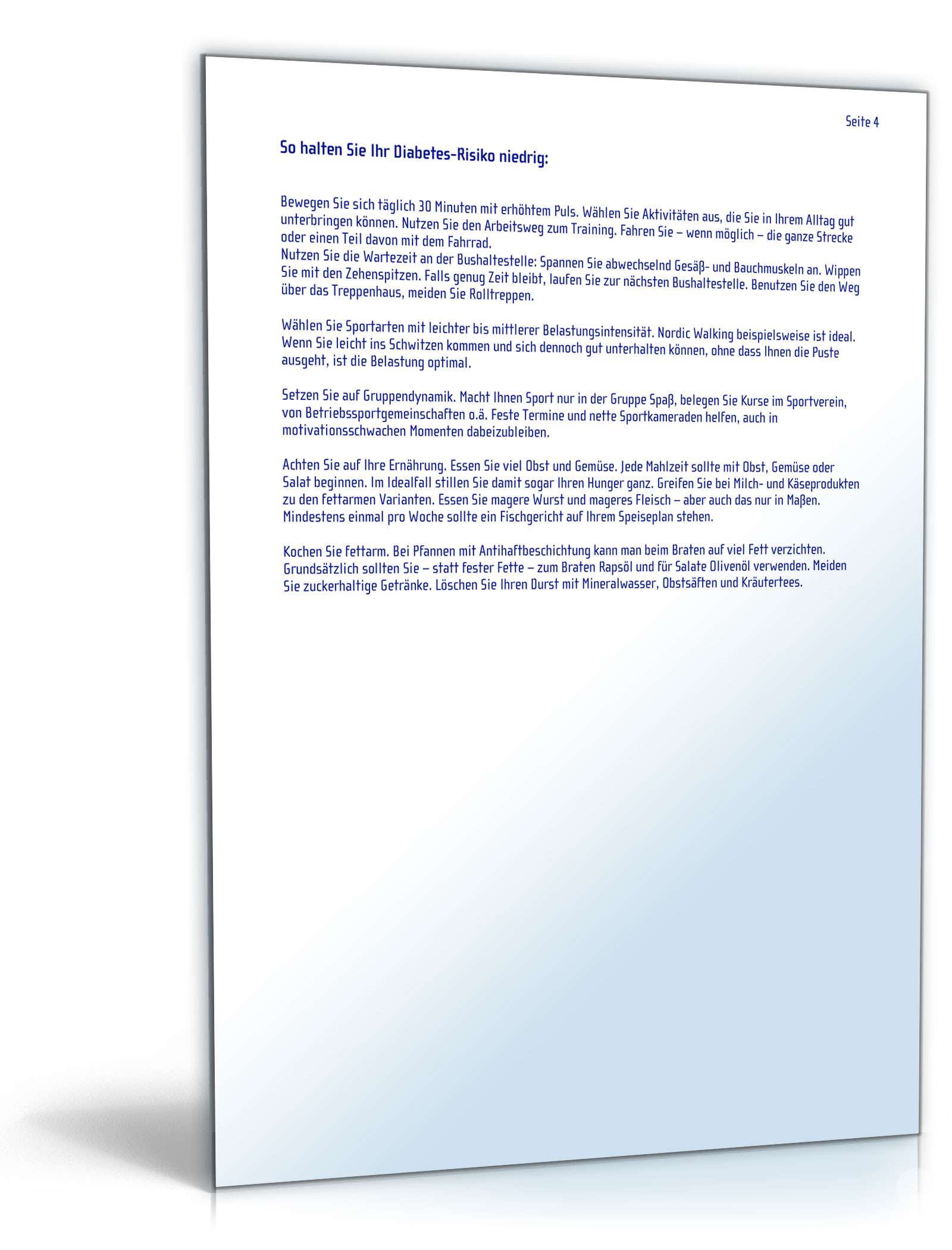 Risikotest Diabetes PDF. Seite: 4