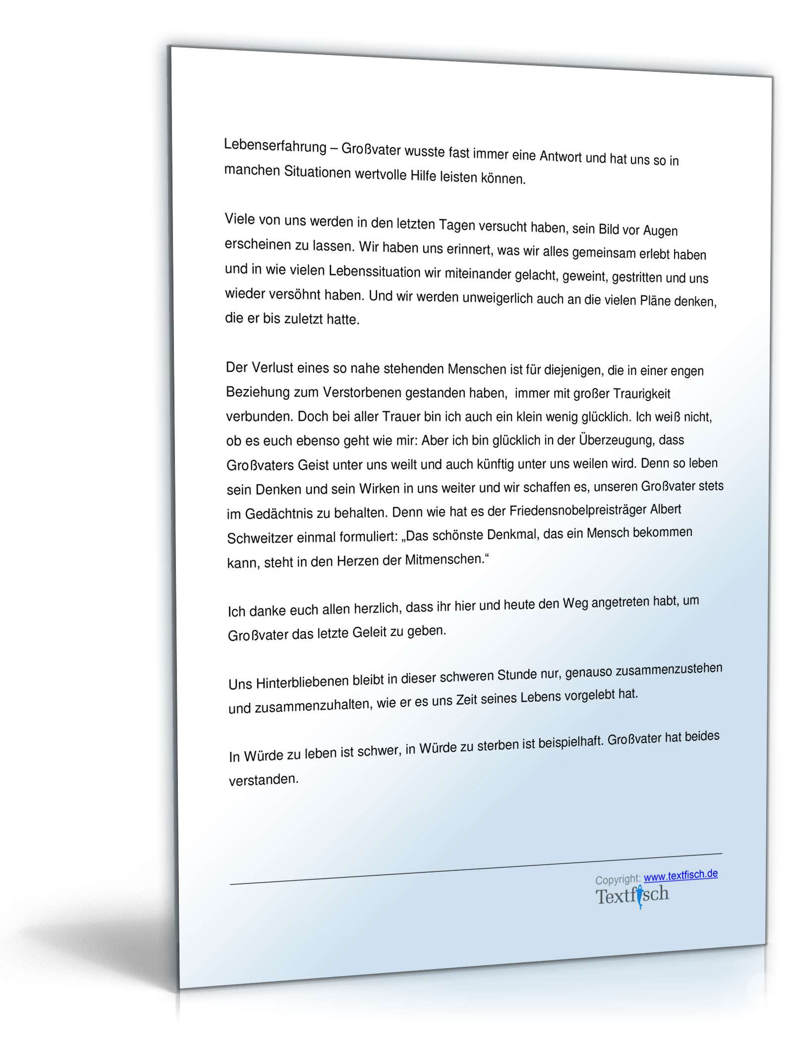 Trauerrede für Großvater PDF. Seite: 3