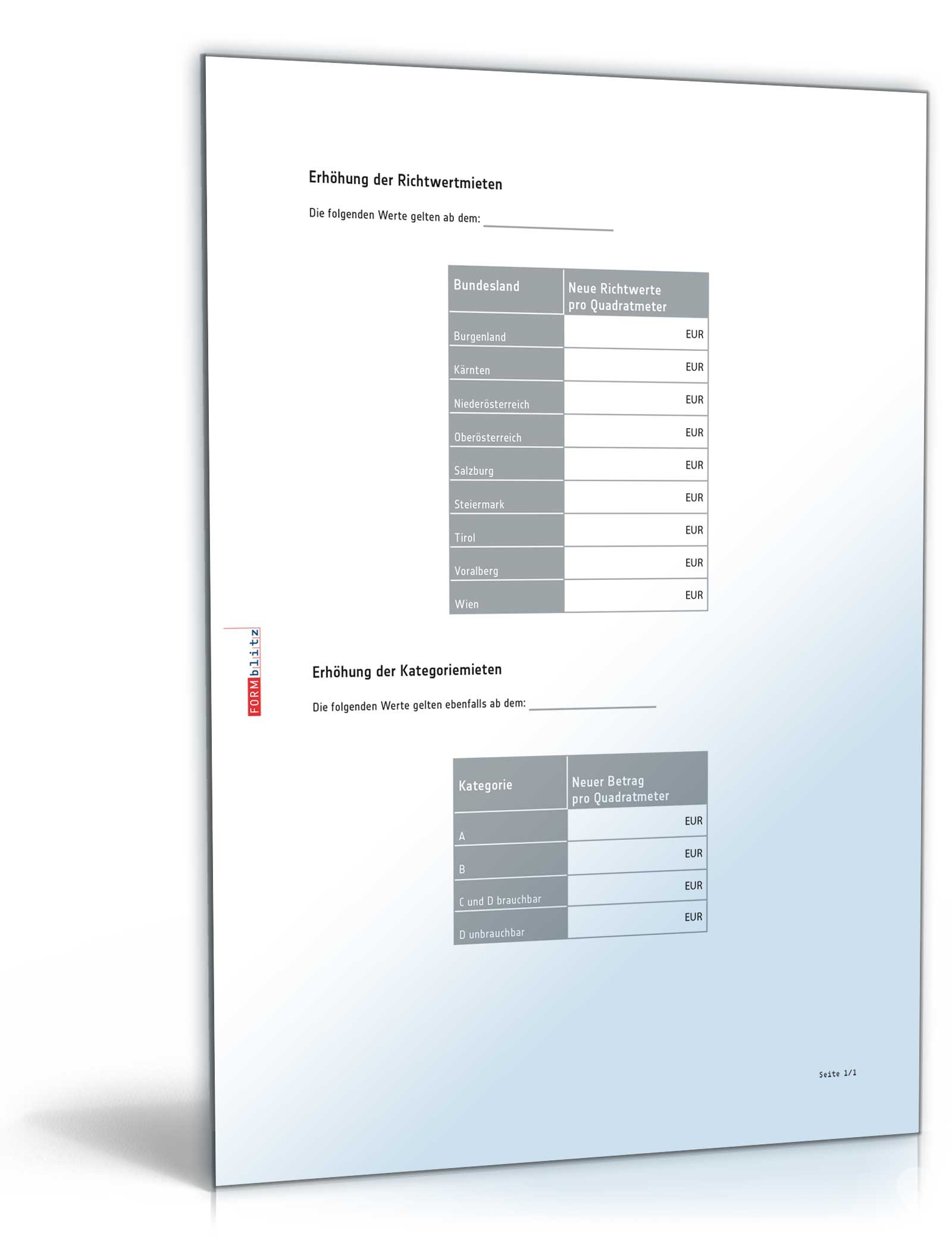 Ankündigung einer Mieterhöhung PDF. Seite: 3