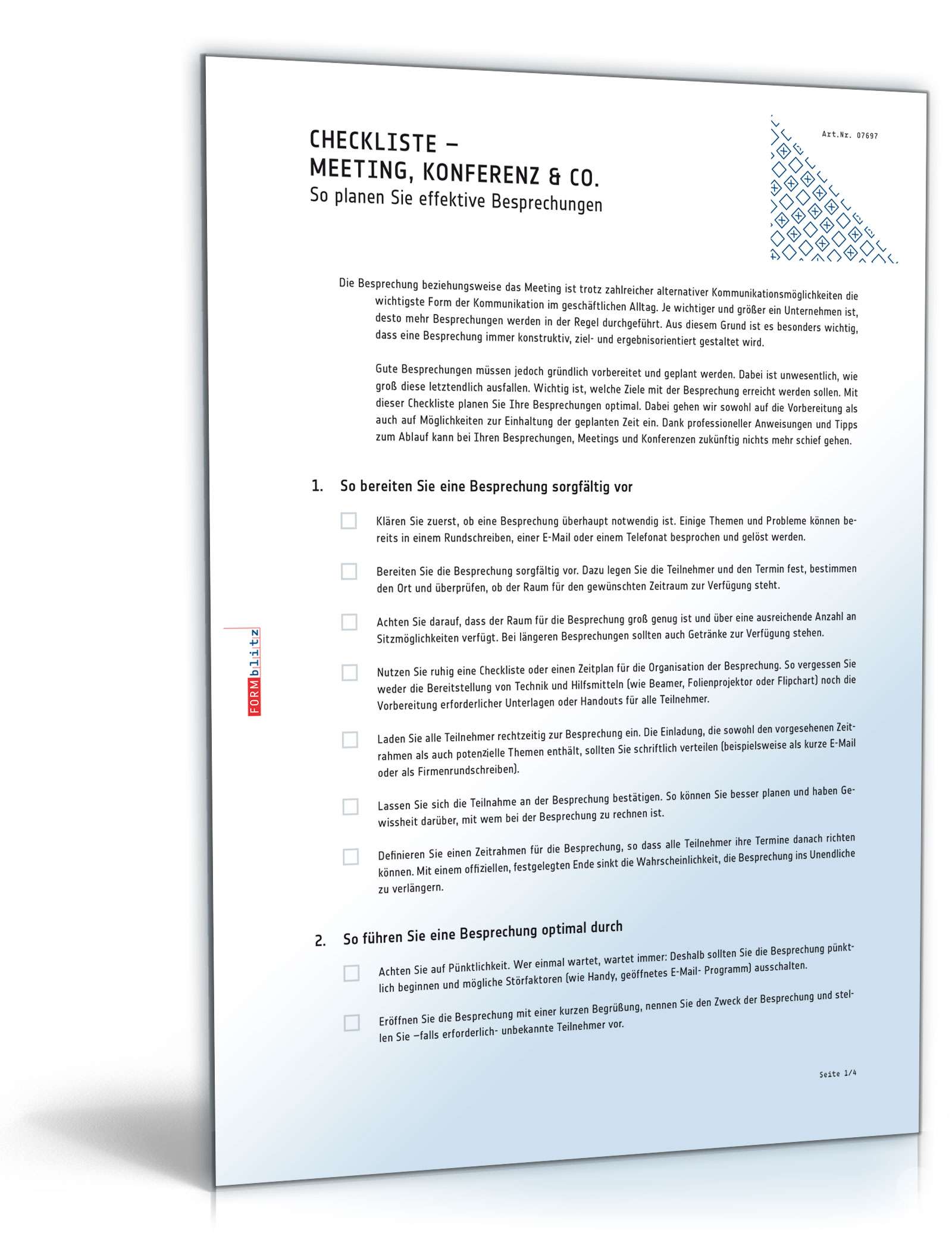 Meeting, Konferenz & Co. - So planen Sie effektive Besprechungen PDF