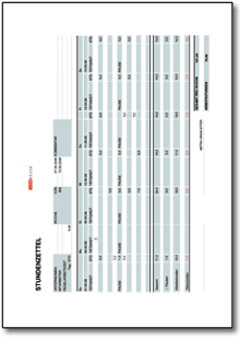 Stundenzettel als Wochenübersicht Excel