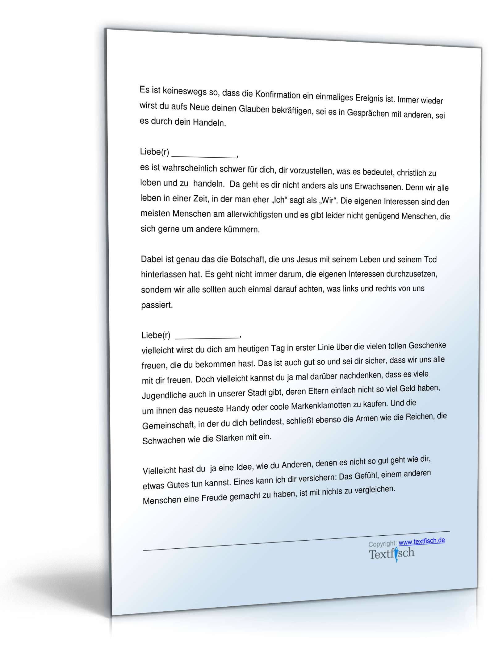 Rede zur Konfirmation PDF. Seite: 3
