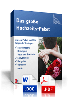 Das große Hochzeits-Paket Excel