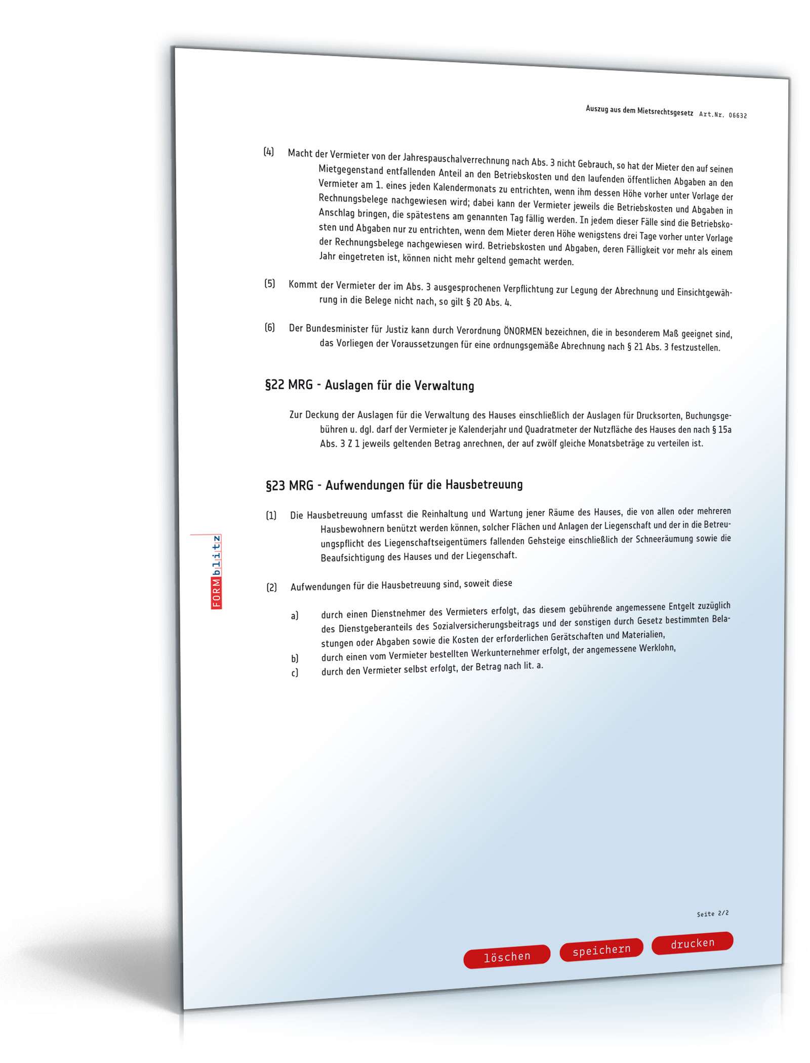 Auszug aus dem Mietrechtsgesetz PDF. Seite: 2