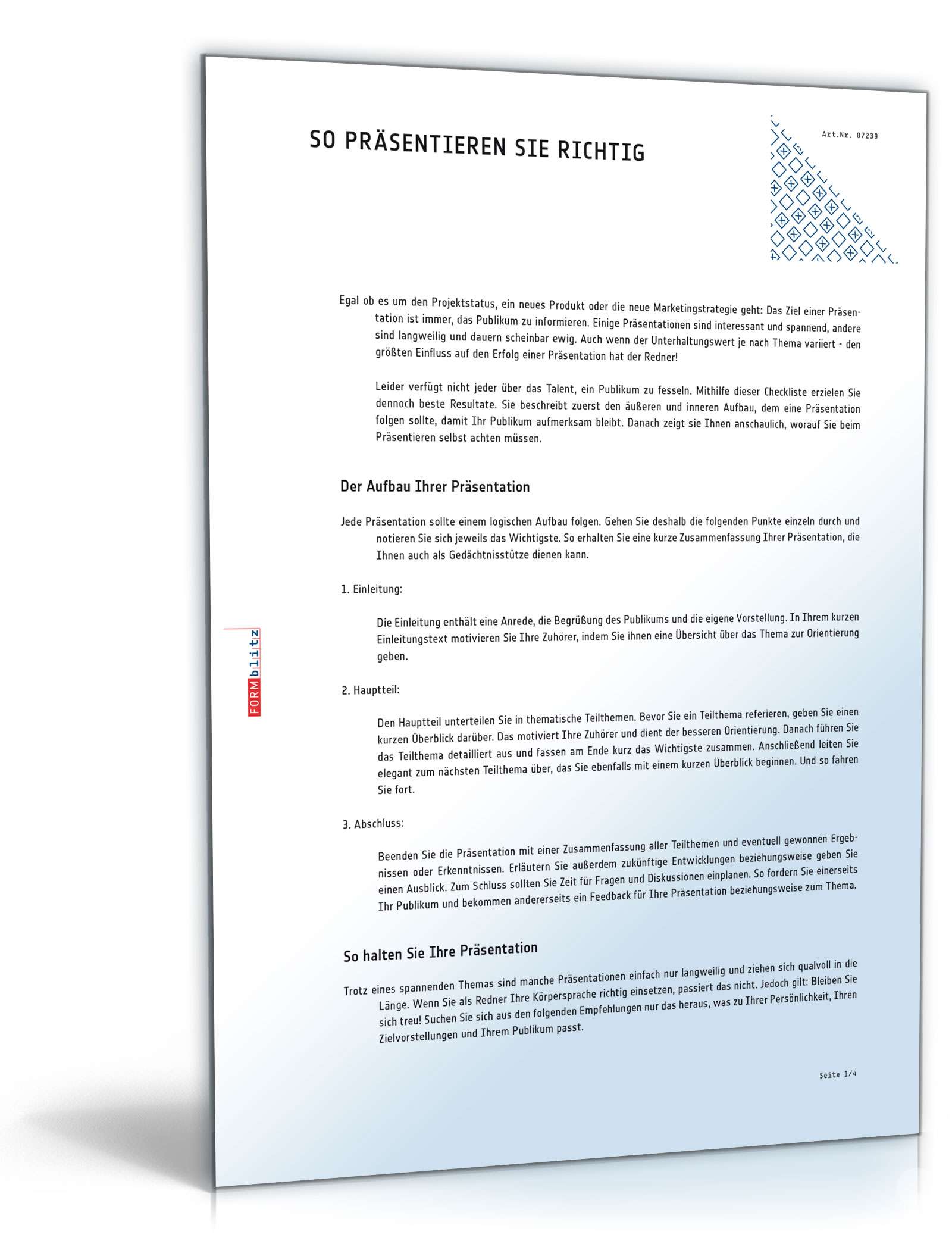 Dokumentation, Referat und Vortrag – So präsentieren Sie richtig PDF