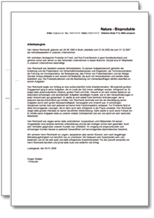 Dienstzeugnis-Paket (Vertriebsassistent/in) Excel