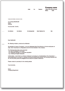 Einladung vertraulicher Gesprächstermin (englisch/deutsch) Word